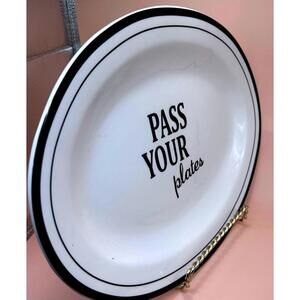 Home Essentials "Pass Your Plates" Large 14" Oval Serving Platter